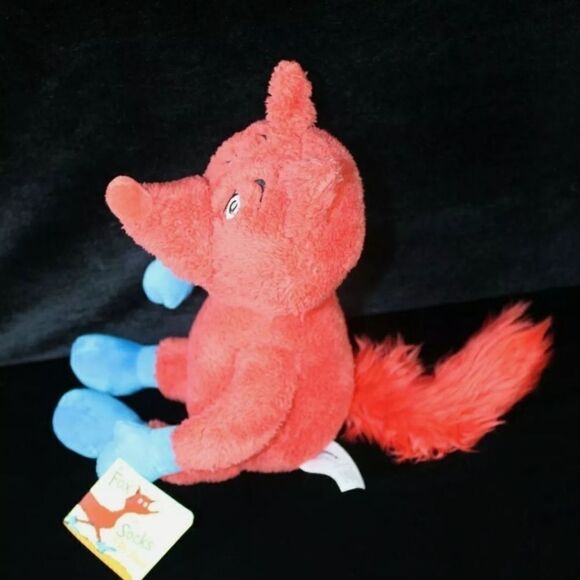 Dr. Seuss FOX IN SOCKS 18" Red Plush Soft Stuffed Animal by Kohls Cares For Kids - Picture 2 of 6
